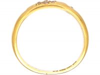 Victorian 18ct Gold Diamond Cluster Gypsy Ring
