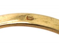 Early 20th Century French 18ct Gold Sapphire & Diamond Crossover Ring