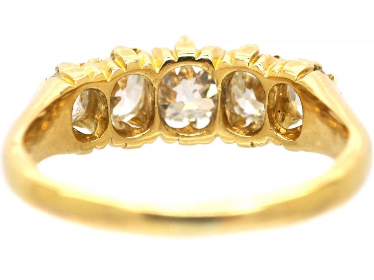 Victorian 18ct Gold Five Stone Diamond Ring