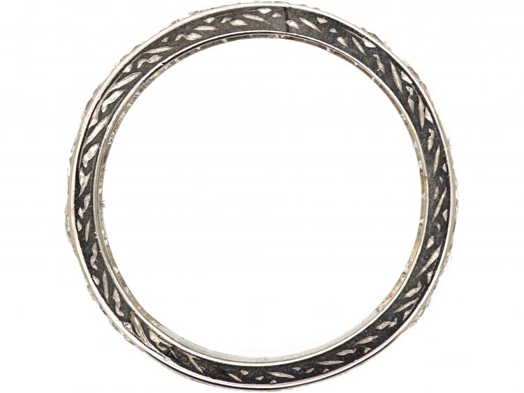Early 20th Century Platinum Three Quarter Diamond Eternity Ring