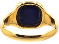 Early 20th Century 18ct Gold Signet Ring set with Lapis Lazuli