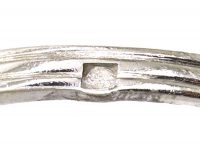 French Art Deco Platinum Lilac Sapphire & Diamond Ring