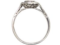 Art Deco Platinum Hexagonal Shaped Diamond Ring