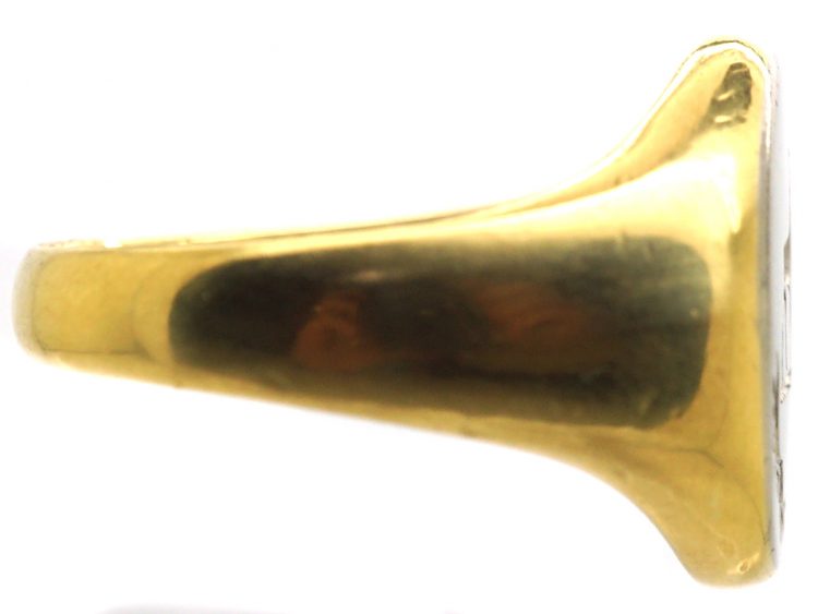 Early 20th Century 18ct Gold & Platinum Signet Ring