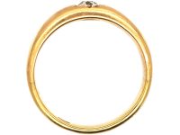 Victorian 18ct Gold Gypsy Ring set with a Diamond