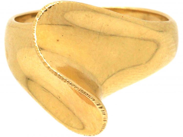 Vintage 14ct Gold Twist Ring by Hans Hansen