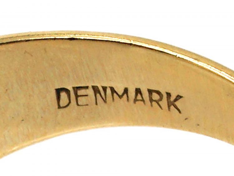 Vintage 14ct Gold Twist Ring by Hans Hansen