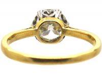 Early 20th Century 18ct Gold & Platinum Diamond Solitaire Ring