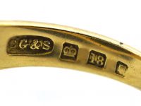 Edwardian 18ct Gold Signet Ring with Bloodstone Intaglio by Charles Green & Sons