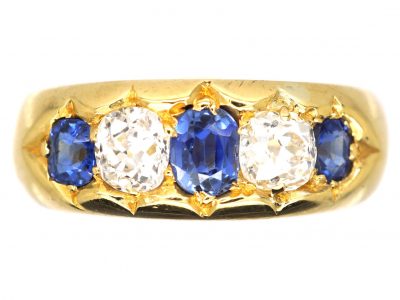 Retro 18ct Ruby & Diamond Cluster Ring