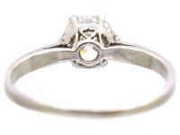 Early 20th Century Platinum, Diamond Solitaire Ring