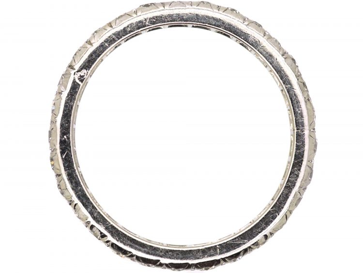 Early 20th Century French Platinum Eternity Ring set with Diamonds