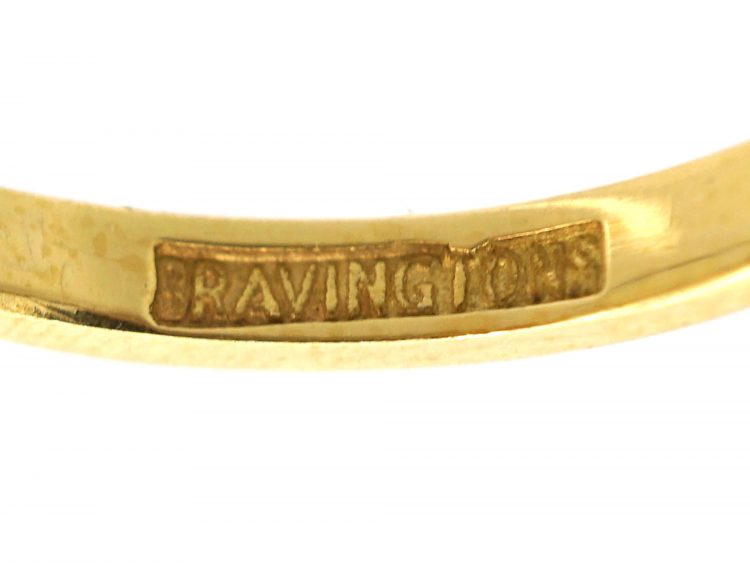 Early 20th Century Diamond Solitaire Ring with Diamond Set Shoulders