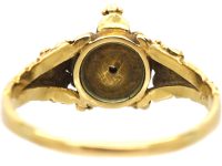 Georgian 15ct Gold Regard Pansy Ring