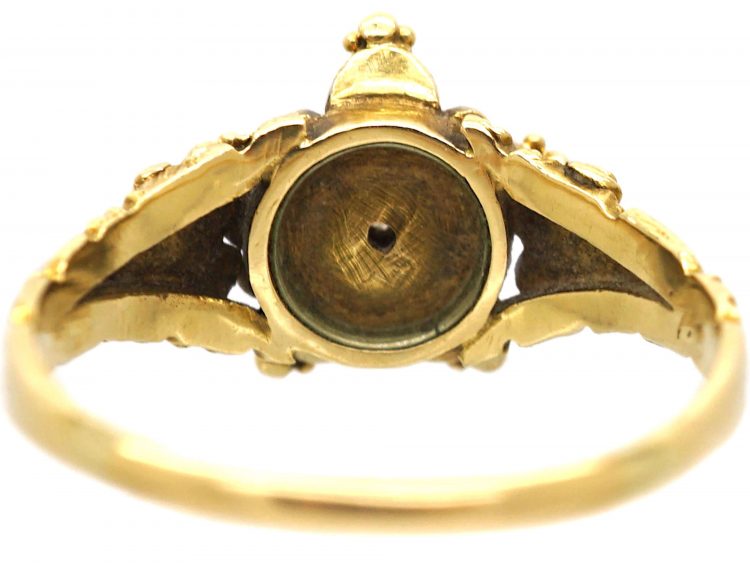 Georgian 15ct Gold Regard Pansy Ring