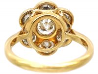 Edwardian 18ct Gold & Platinum, Diamond Daisy Cluster Ring