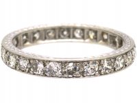 Early 20th Century Platinum & Diamond Eternity Ring