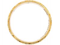 Early 20th Century 18ct Gold Wedding Ring with Ivy Leaf Motifs