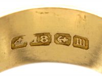 Edwardian 18ct Gold Wedding Ring with Orange Blossom & Ivy Leaf Detail