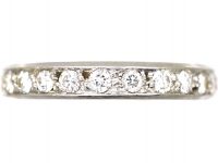 Art Deco Platinum Three Quarter Diamond Eternity Ring Art Deco Platinum Three Quarter Diamond Eternity Ring