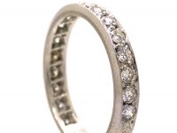 Art Deco Platinum Three Quarter Diamond Eternity Ring