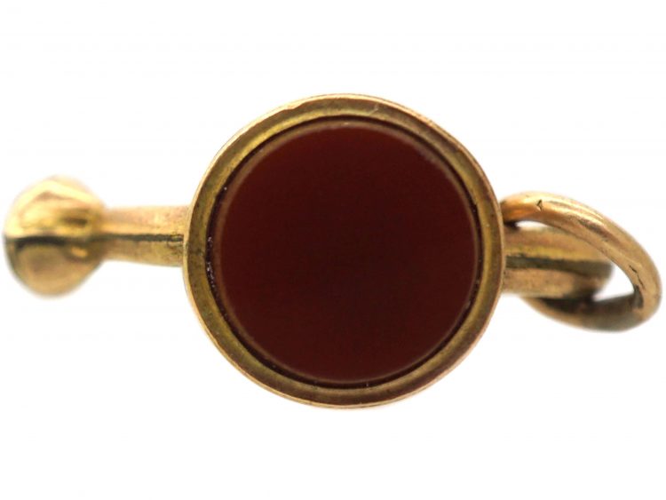 Victorian 9ct Gold Cased Watering Can with Carnelian Seal on the Base