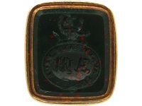 Regency Two Colour Gold Seal of a Cherub Riding a Lion