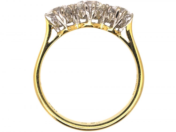 18ct Gold & Platinum Three Stone Diamond Ring