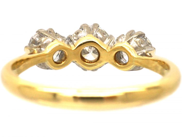 18ct Gold & Platinum Three Stone Diamond Ring