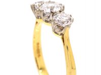 18ct Gold & Platinum Three Stone Diamond Ring