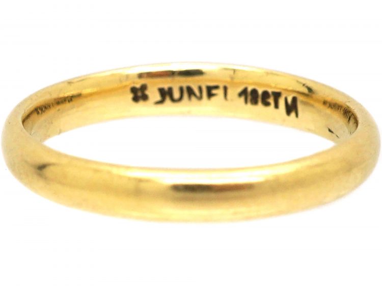 Mid 20th Century 18ct Gold Wedding Ring