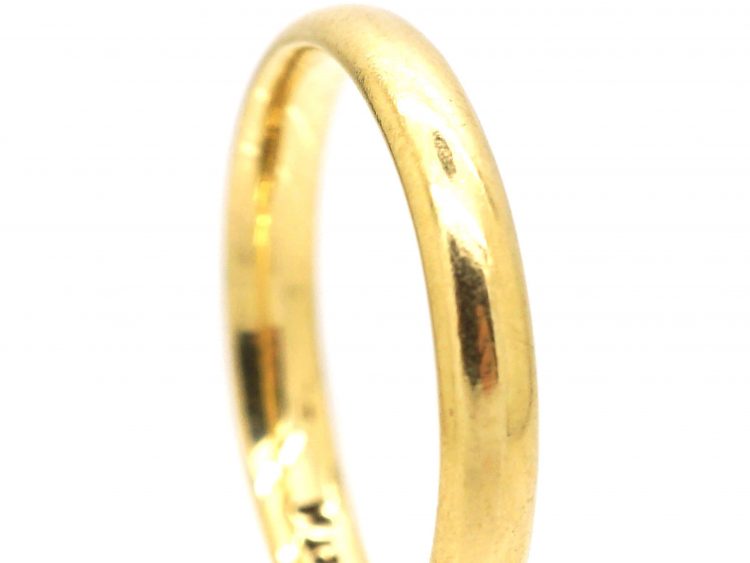 Mid 20th Century 18ct Gold Wedding Ring