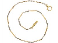 Edwardian 18ct & Platinum Albert Chain
