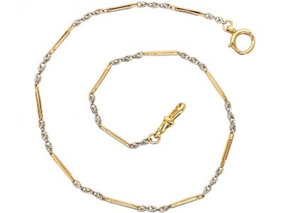 Edwardian 18ct & Platinum Albert Chain