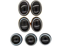 Victorian 18ct Gold & Banded Onyx Cufflinks & Buttons set in Original Case