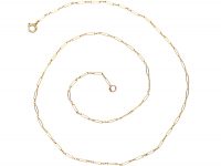 Edwardian 9ct Gold Fine Ornate Links Chain