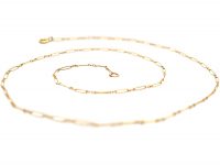 Edwardian 9ct Gold Fine Ornate Links Chain