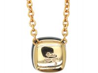 18ct Gold & Blue Topaz Nudo Pendant by Pommelato on 18ct Gold Chain