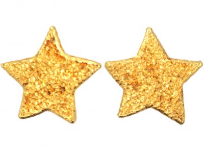 18ct Gold Star Earrings by Carolina Bucci