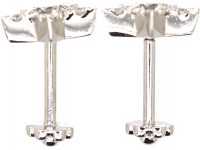 Diamond 18ct White Gold & Diamond Star Earrings by Tash