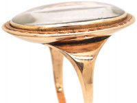 Georgian 9ct Gold Portrait Ring of a Gentleman