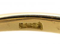 Edwardian 18ct Gold Three Stone Diamond Ring with Diamond Points by Alabaster & Wilson
