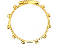 Victorian 18ct Gold Rosary & Cross Decade Ring