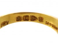 Victorian 18ct Gold Mizpah Ring set with a Diamond with Secret Compartment