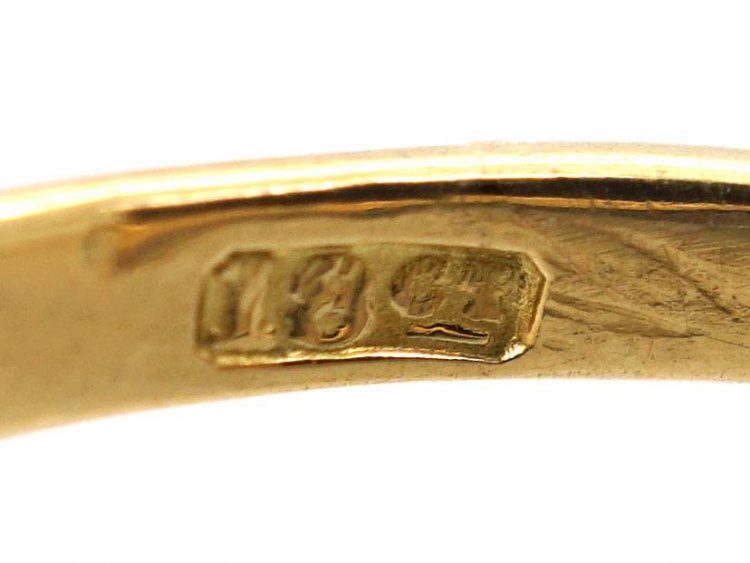 Edwardian 18ct Gold & Platinum, Diamond Daisy Cluster Ring