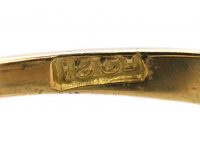 Edwardian 18ct Gold & Platinum, Two Stone Diamond Crossover Ring