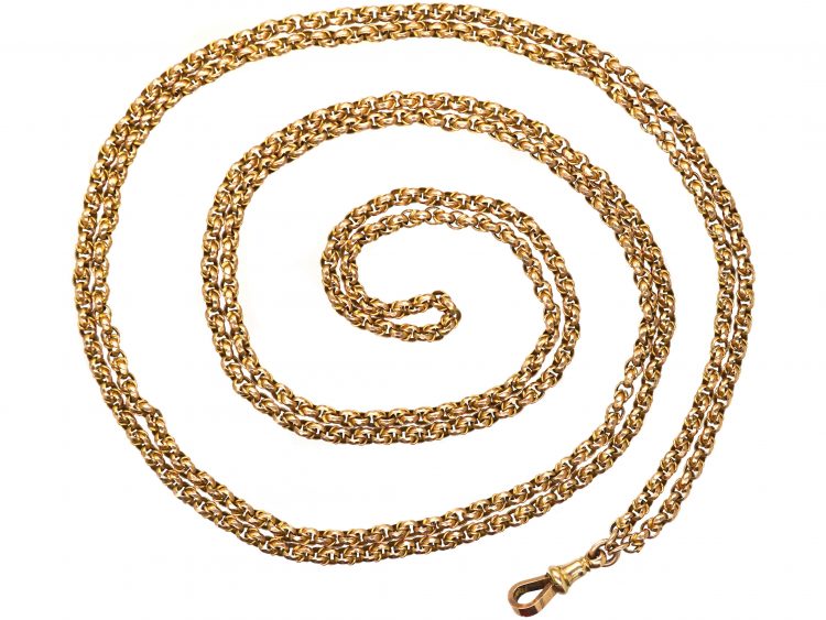 Victorian 9ct Gold Ornate Guard Chain