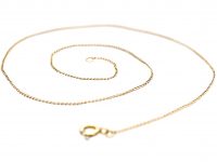 9ct Gold Trace Link Fine Chain