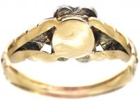 Georgian 15ct Gold Diamond Cluster Ring