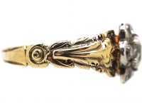 Georgian 15ct Gold Diamond Cluster Ring